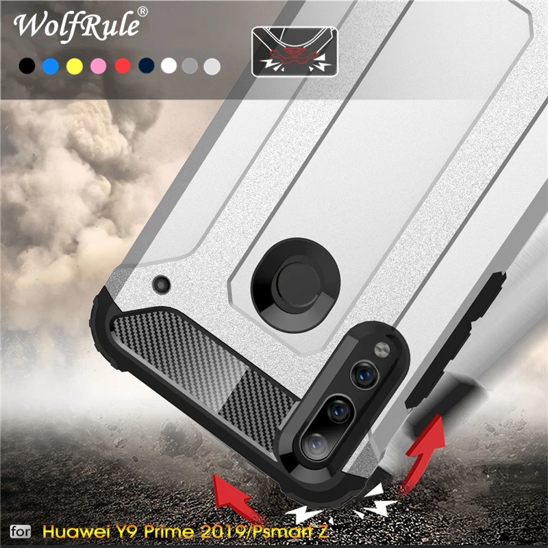 

Case Huawei Y9 Prime 2019 Case Full Wrapped Armor Hybrid PC+TPU Case For Huawei Y9 Prime 2019 Cover P Smart Z Coque Case Capa