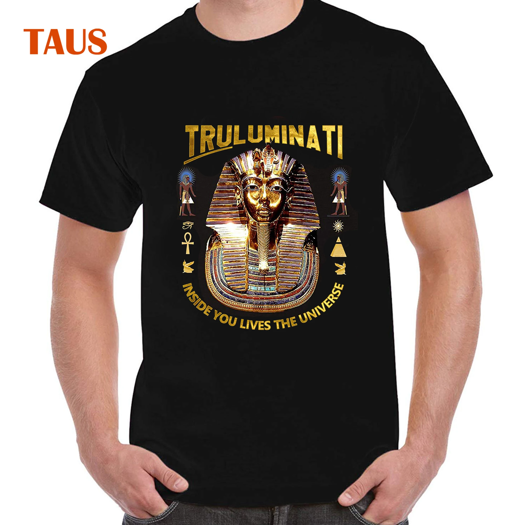 Древняя египетская Иллюминаты футболка King Tut Рубашка с короткими рукавами