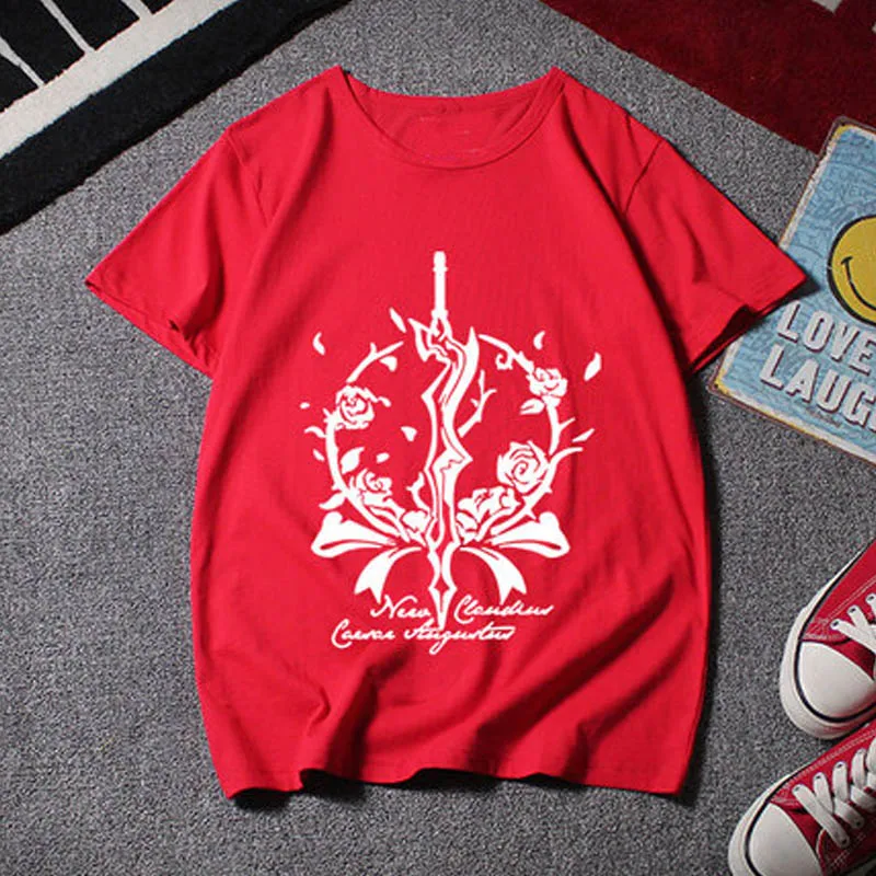 Футболка Мужская/Женская свободная с коротким рукавом Аниме Судьба Экстра Неро