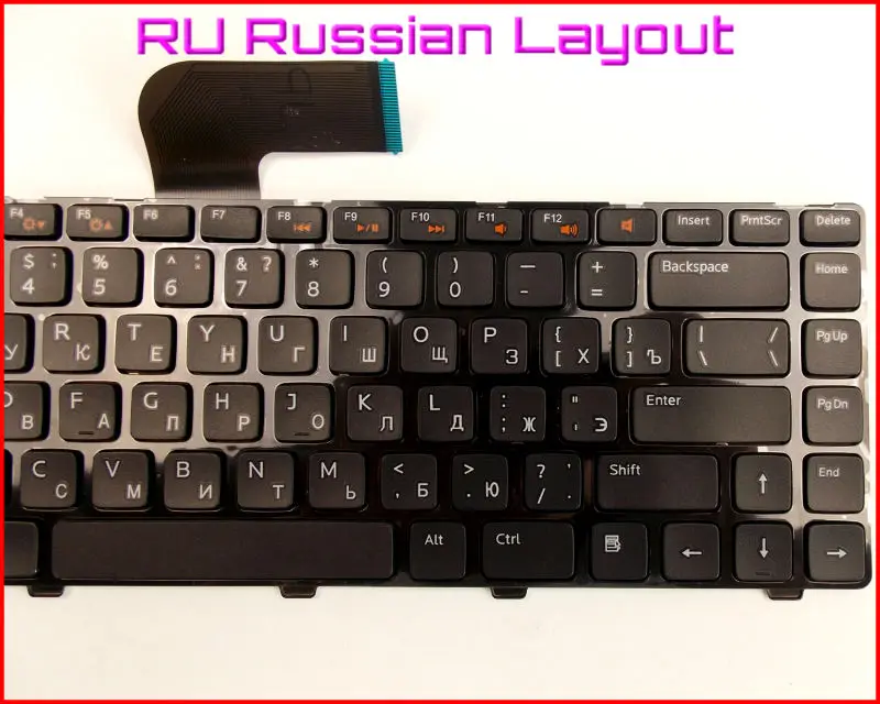 Новая клавиатура RU Русская версия для ноутбука Dell Vostro 1450 3450 1440 1540 1550 3350 3550 2520 2420 |