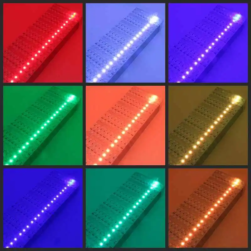 SZYOUMY RGB Светодиодные полосы 100 см DC12V 60 светодиодов SMD 5050 светодиодные жесткие