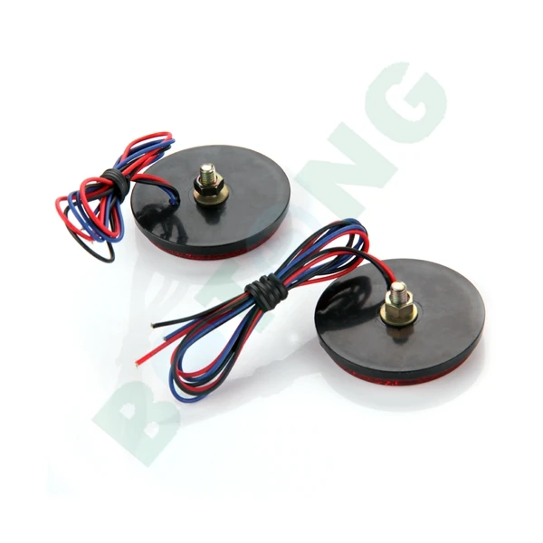 2x Car Auto Vehicle Red Round Brake Stop Tail Rear Light Lamp Bulb 12V | Автомобили и мотоциклы