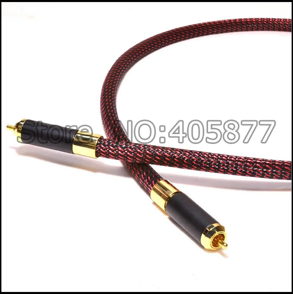 Пара 1 м 3 фута RCA аудио OFC кабель фиксирующий разъем Phono CD плеер усилитель Hi-Fi |