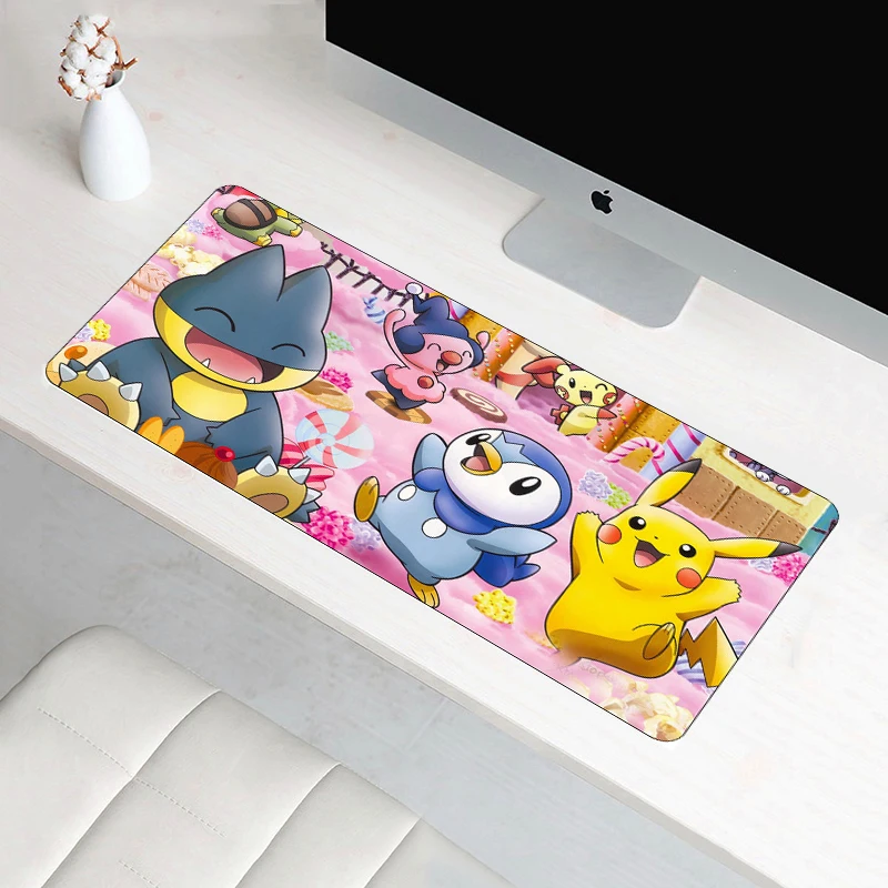 Большой Аниме 60x30 см XL Pokemons коврик для мыши геймер мультяшный игровой резиновая