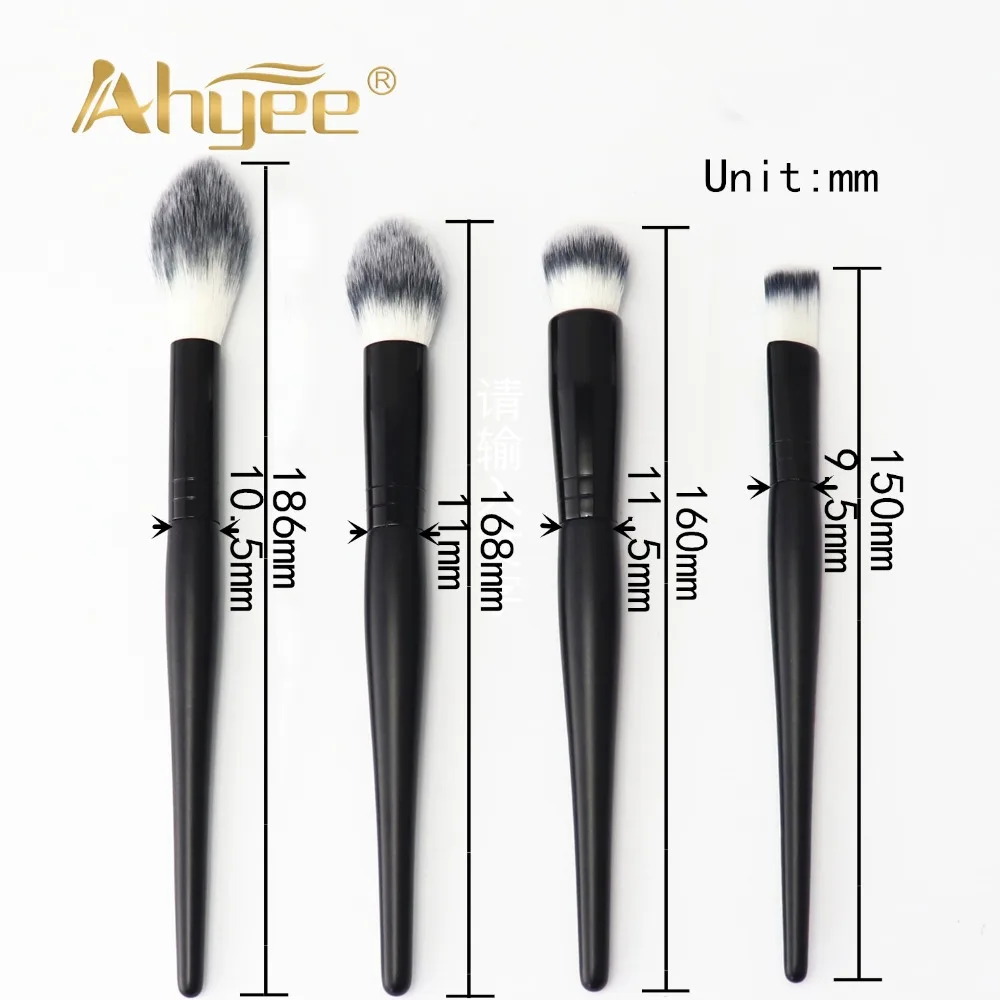 Ahyee New 7 PCS Makeup Brush set Compact Soft Synthetic Hair Wood Handle Used For Foundation Highlighter Contour Woman | Красота и
