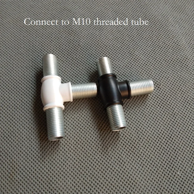 M10 белые/черные, оцинкованные сплав M10 Внутренний Зуб 3 way Т Соединительный адаптер осветительное оборудование аксессуары для фурнитуры ручная работа под заказ
