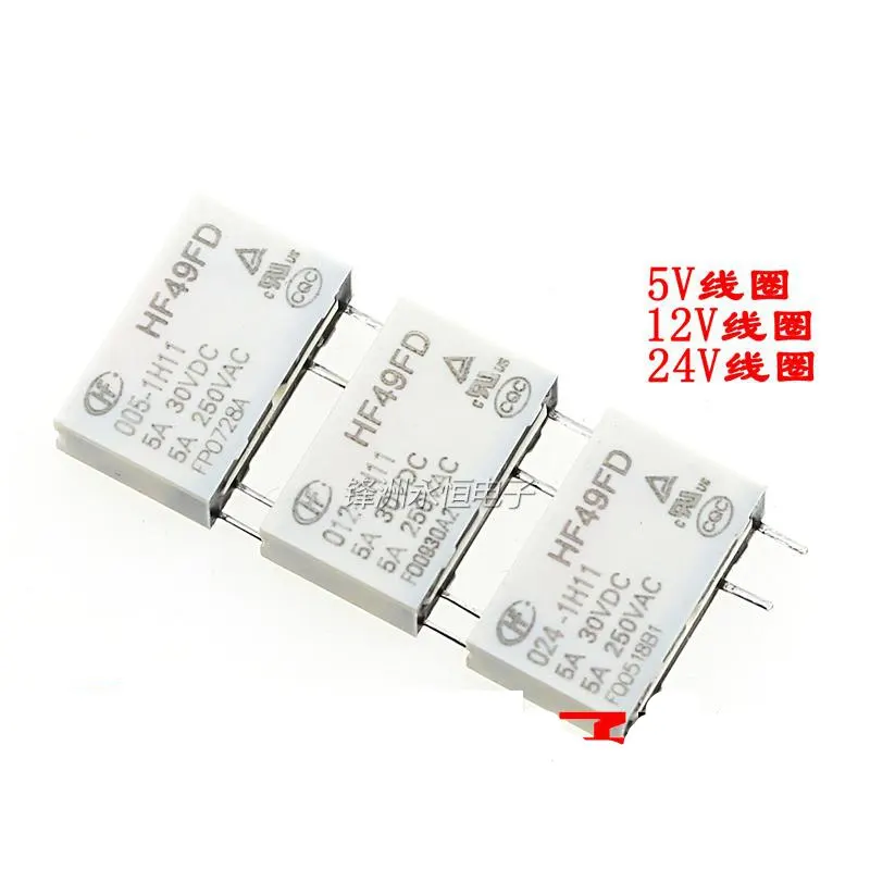 5 шт. горячая Распродажа реле 12 В HF49FD 005 1H12 DC5V 4PIN 5A в Rele 24 В|rele 12v|relay 12vrelay 5v |