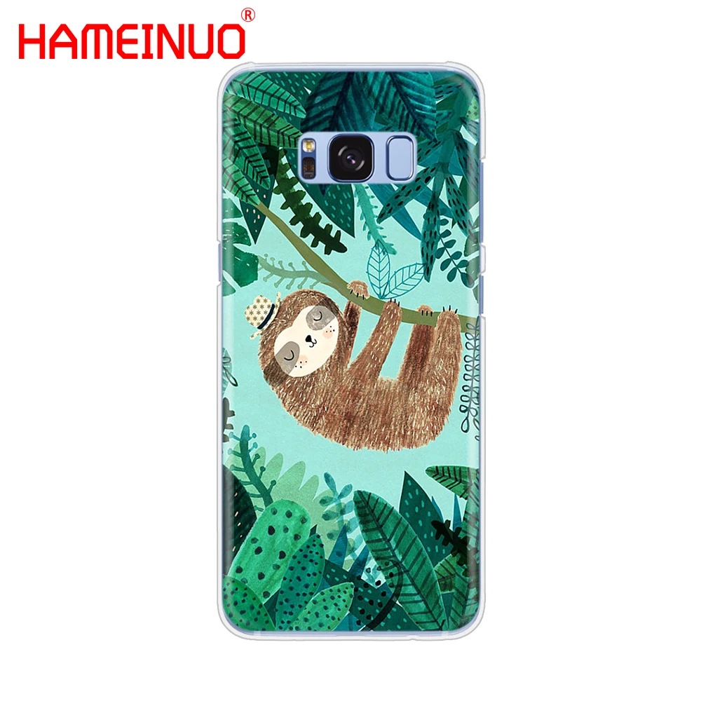HAMEINUO с кофеином животное Ленивец чехол для сотового телефона для samsung Galaxy S9 S7 edge PLUS S8 S6 S5 S4 S3 мини - Цвет: 40151