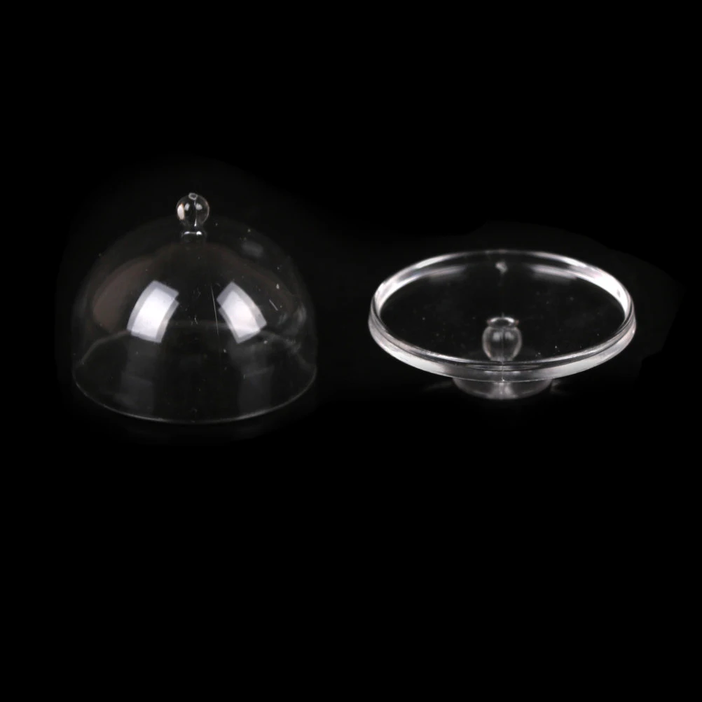 

1/12 Scale Dollhouse Miniature Clear Dessert Snack Can Pot With Lid For 12th Dolls House Accessories 3CM