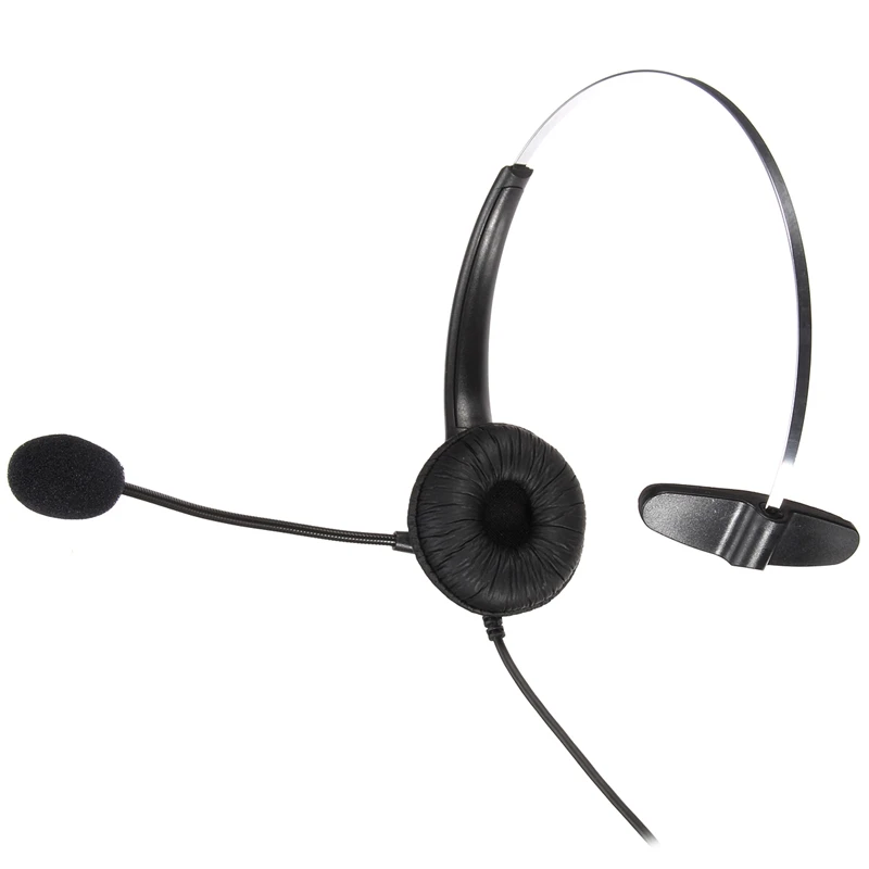 LEORY RJ11 офисные наушники телефонные с шумоподавлением микрофоном гарнитура