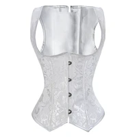 sexy jacquard underbust corset shapewear slimming corselet gothic straps vest brocode corset bustiers waist cincher plus size