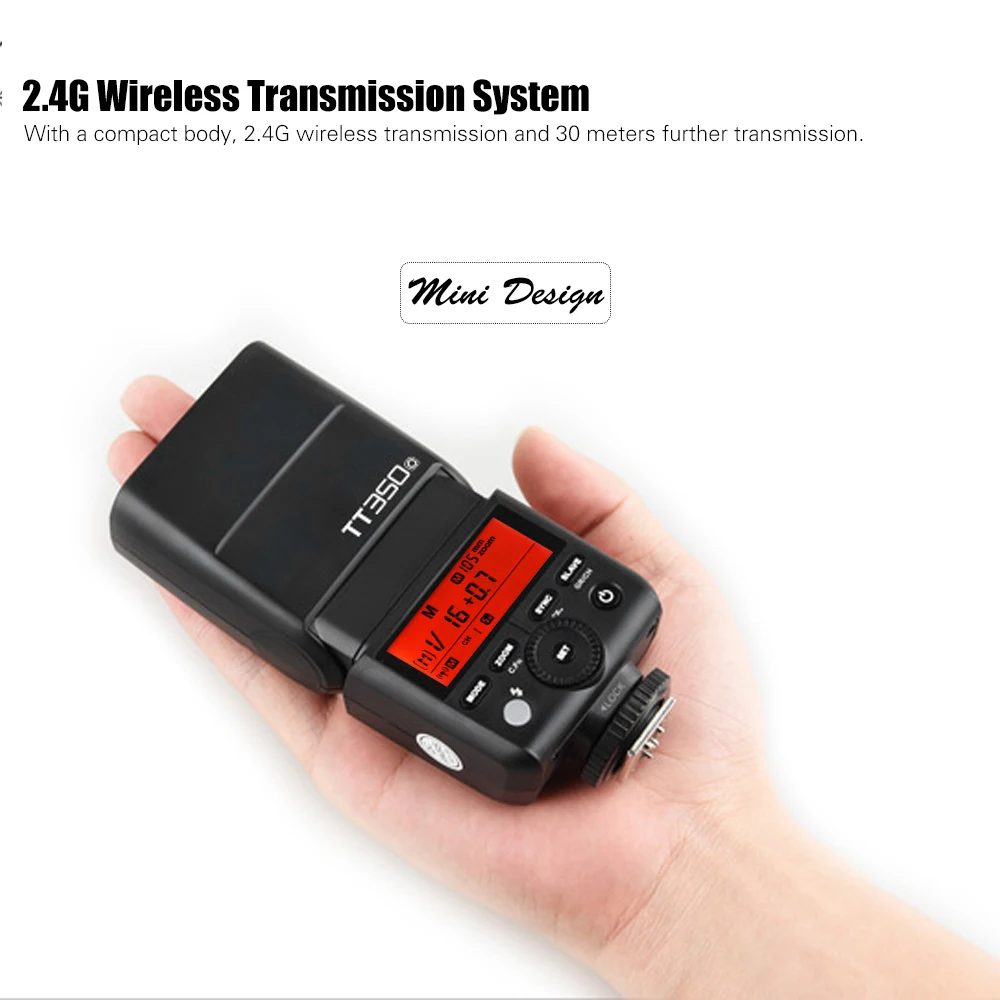 Вспышка для камеры Godox Thinklite TT350O Mini TTL 2 4G Беспроводная вспышка Master Slave Speed lite 1/8000s