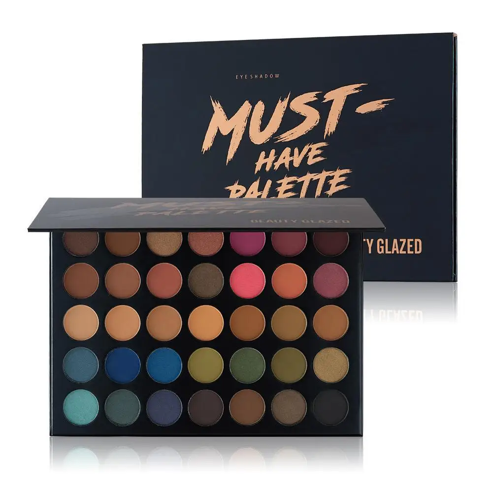 Матовые тени для век Beauty Glazed 35 цветов водостойкие матовые Smoky Eyes ежедневный
