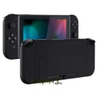 Корпус задней панели консоли eXtremeRate Soft Touch Black с кнопками для консоли Nintendo Switch