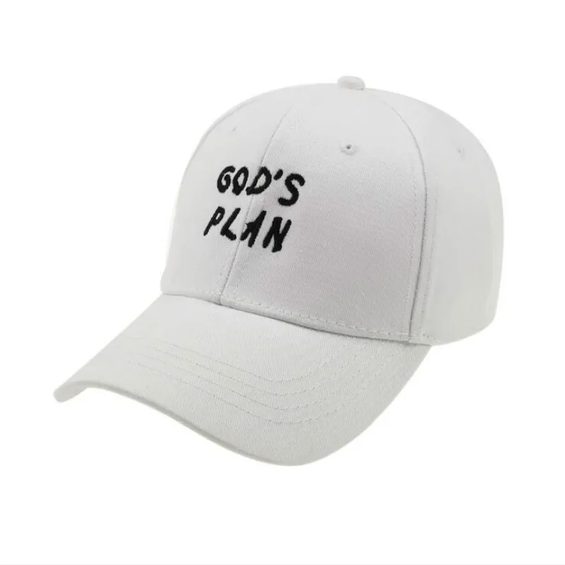 GOD'S PLAN бейсболка для женщин хлопок вышивка шляпа для стрельбы Высокое Качество уличная хип хоп спортивная шляпа Kpop Мужская шапочка из спандекса