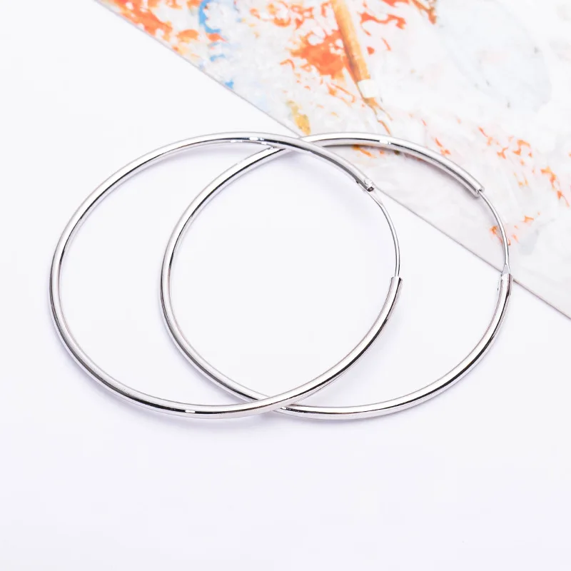 Большие серьги кольца из нержавеющей стали большие популярные в американском и