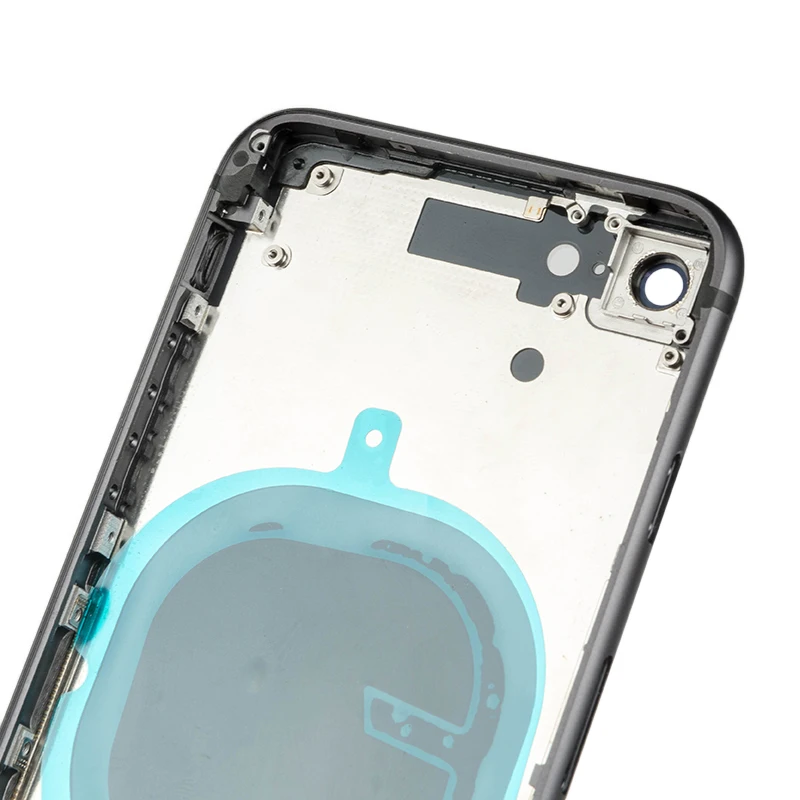 Для Apple шасси iPhone 8 8 Plus ободок средней рамки корпуса Батарейная дверь задняя крышка корпус с гибкими кабелями кнопки с логотипом