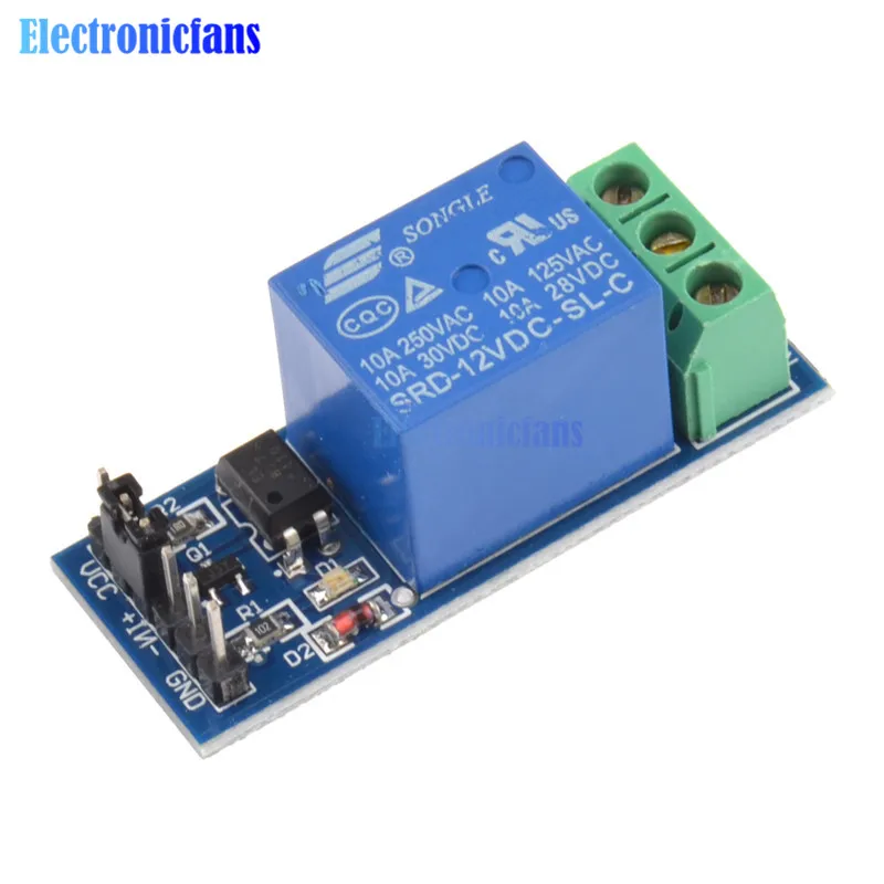12 В 1-канальный релейный модуль Optocouple Щит платы для PIC AVR DSP ARM MCU | Электронные