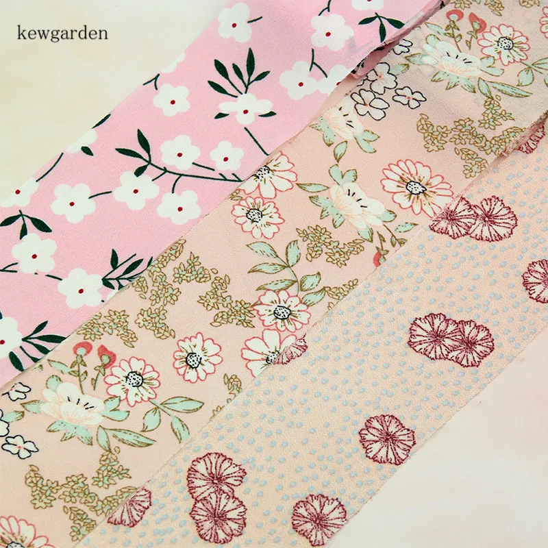 Kewgarden 6 см 2 5 &quotтканевый пояс летняя шифоновая ткань с цветами ленты вручную