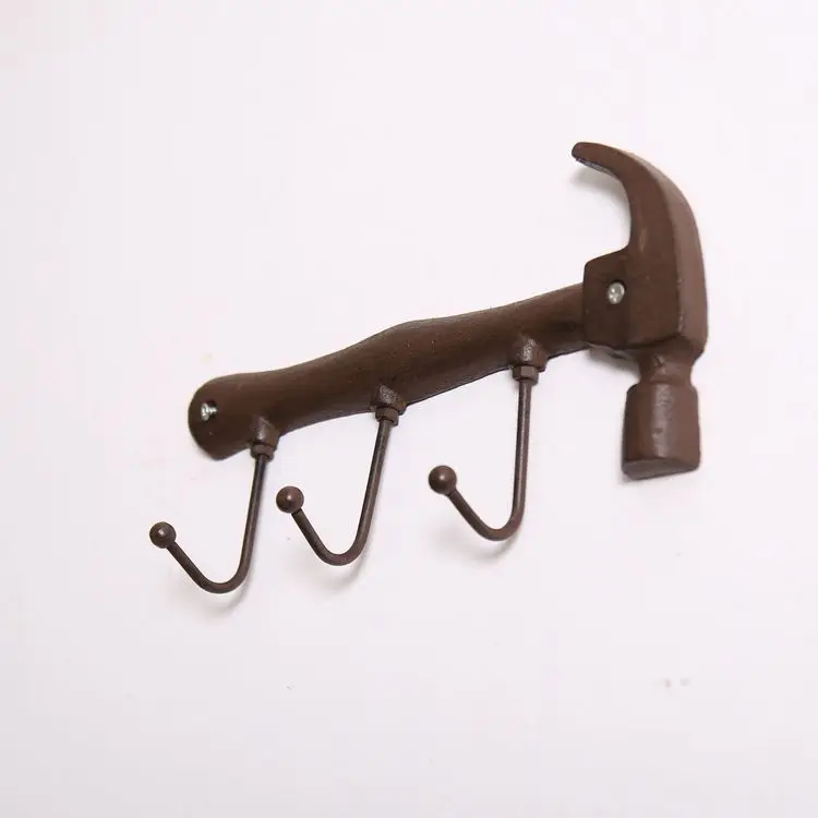 Zakka настенные крючки из кованого железа украшения для бара ретро декоративные