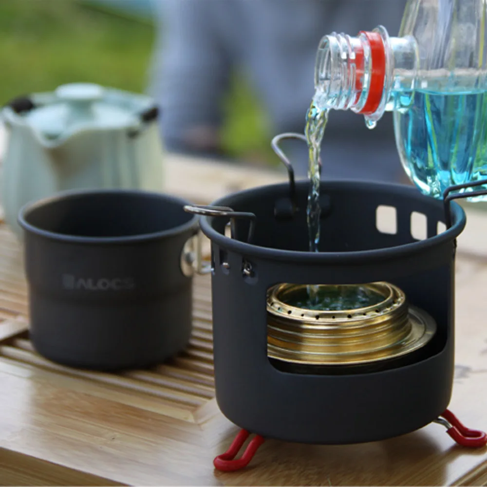 ALOCS портативная чашка для кемпинга на открытом воздухе с алюминиевым оксидом