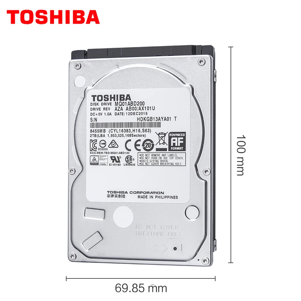 TOSHIBA 3 ТБ внутренний жесткий диск HDD HD 2 5 &quotНоутбук 15 мм высота толщина SATA 6 0 ГБ/сек.