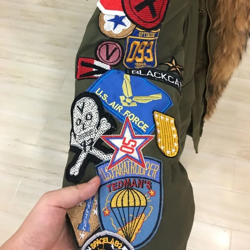 

Raccoon Fur Collar White Duck Down Jacket Women Winter Goose Feather Coat Long Military Parka Female Warm Outwear 2020 Okd404