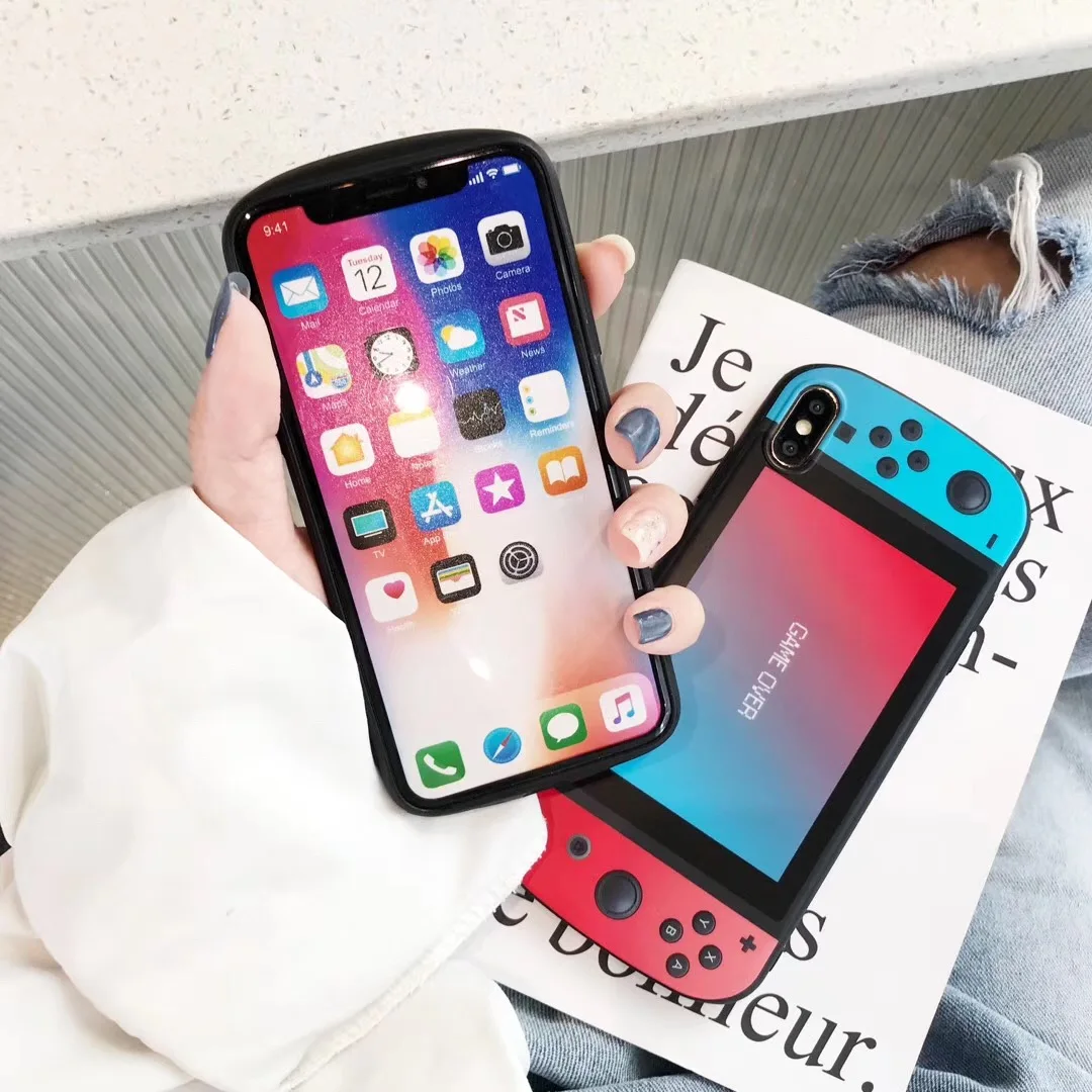 Childhood classic Game machine console Curved silicone cover for iphone 6 s 8 7 plus case X XS MAX XR Coque Fundas |