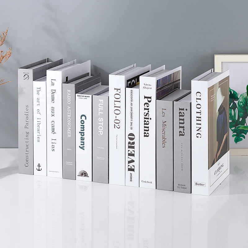 Nordic Modern False Book Prop Simulation Book Bedroom Wine Cabinet Bookshelf Ornaments Crafts Store Bookcase Decoration Display