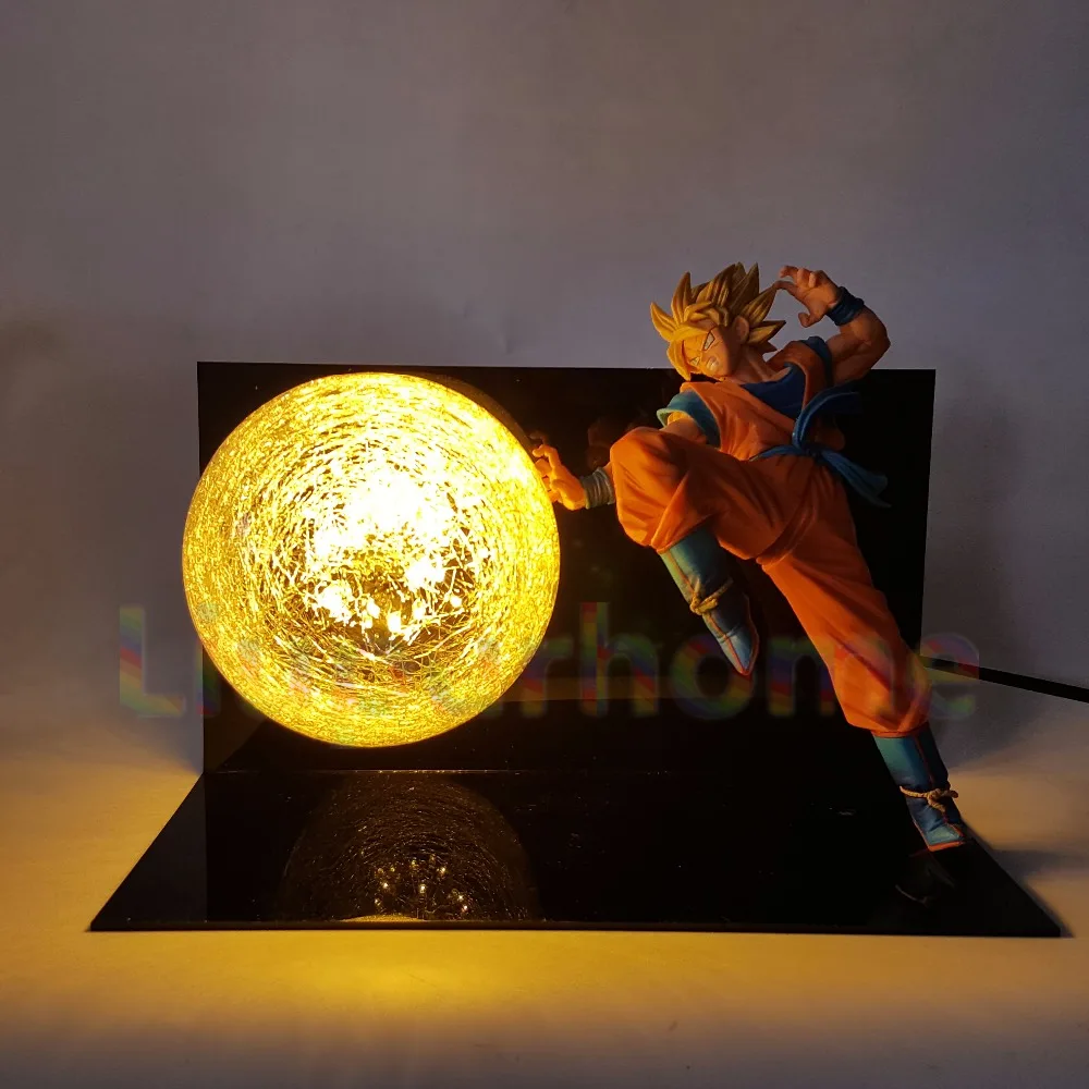 Dragon Ball Z Goku Super Saiyan FES Светодиодная лампа для аниме DBZ Son God светодиодные ночники Luces