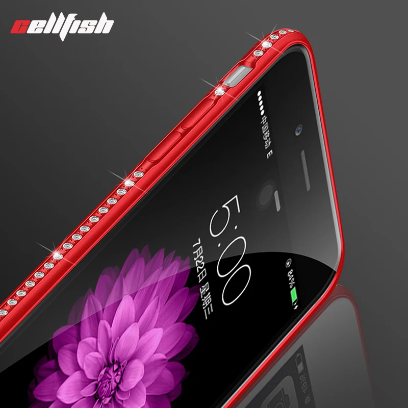 Роскошный чехол со стразами для iPhone 6 6s 7 8 Plus мягкий силиконовый блестящий funda X