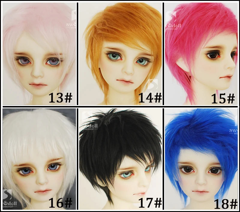 Новинка 1/12 3-4 дюйма 9-10 см 1/8 4-5 12 14 BJD ярко-синий цвет для кукол AE PukiFee lati