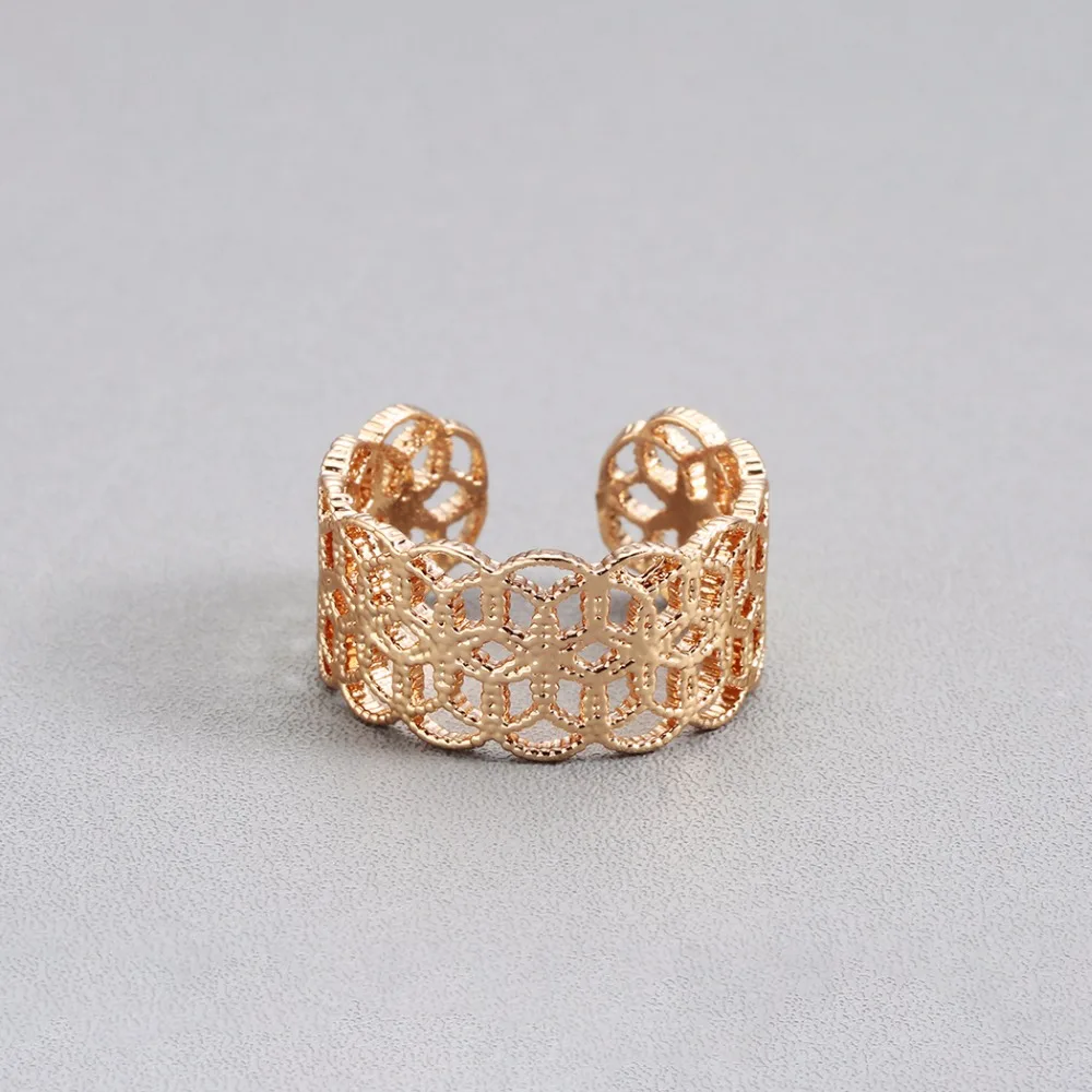 Женские Полые широкие кольца Cxwind золотистые с сердечком для девочек-подростков