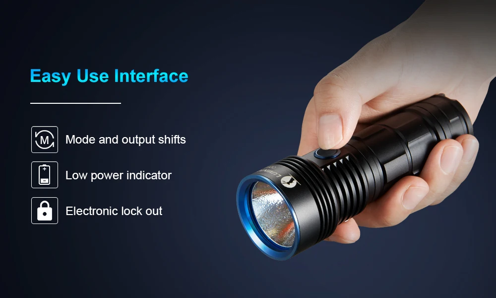 LUMINTOP ODF30C USB Перезаряжаемый фонарик Cree XHP 70,2 3500 люмен тактический светодиодный фонарик на 26650 Аккумулятор для пеших прогулок, езды