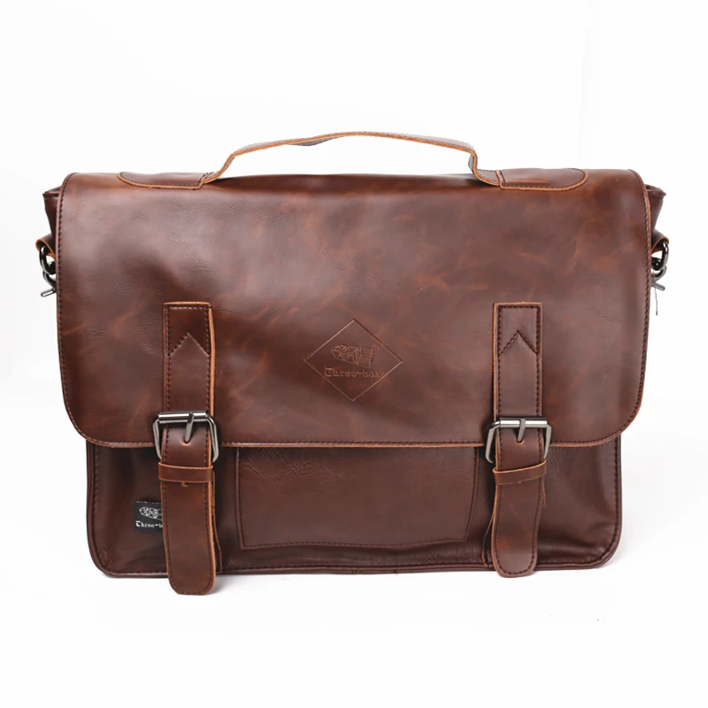 

Мужская кожаная деловая сумка-мессенджер из трех коробок, сумка-тоут для ноутбука, сумка через плечо, 2330