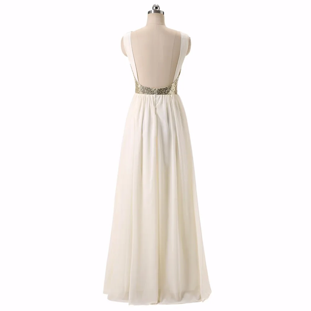 Очаровательное сексуальное платье подружки невесты с топом цвета шампанского