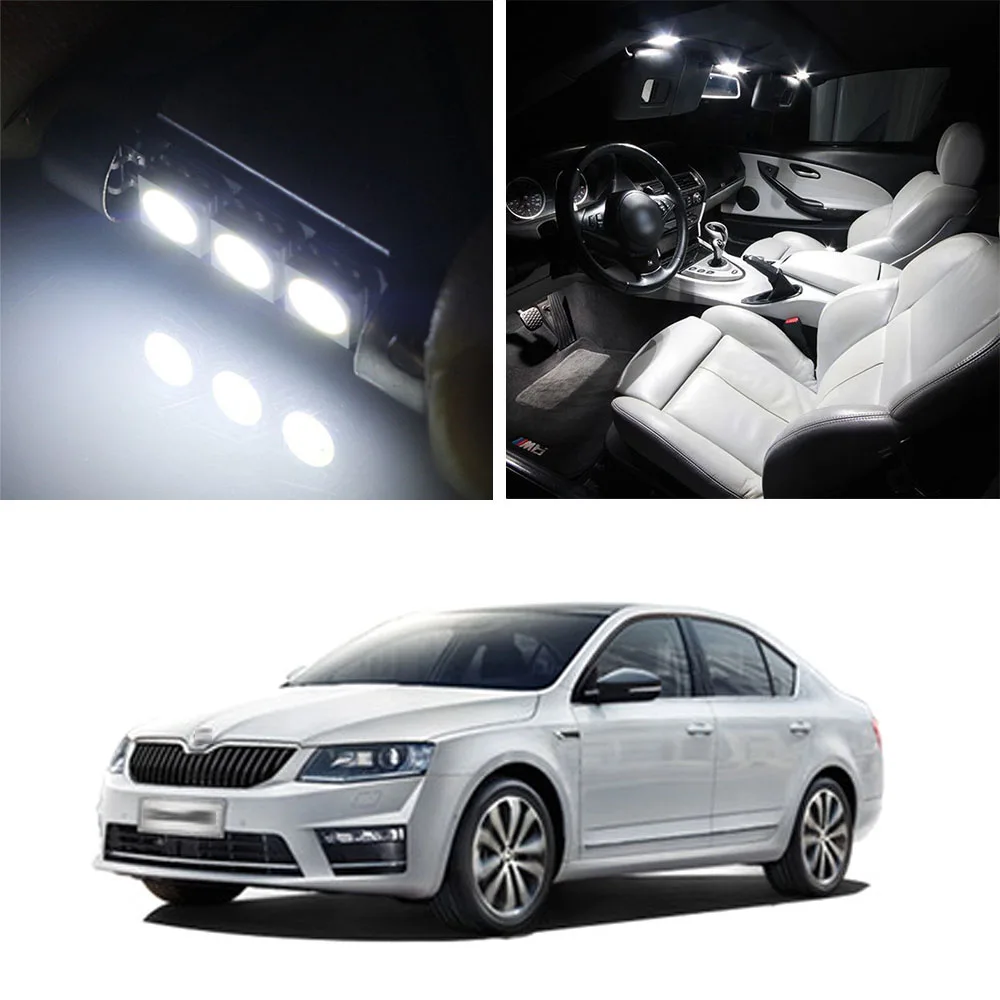 Светодиодные лампы Canbus внутренняя карта купольный светильник для багажника Skoda