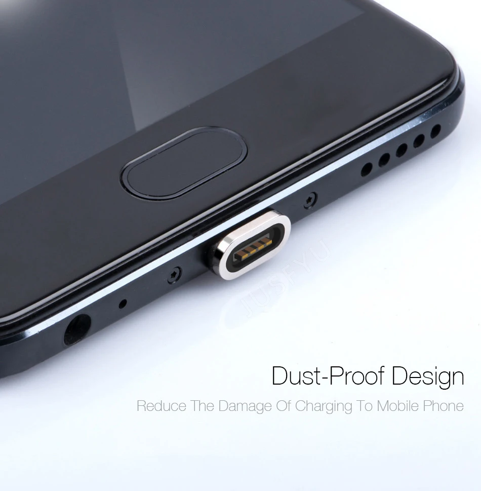 Магнитный кабель USB c типа C, 3 А, зарядное устройство для быстрой зарядки Xiaomi type c, мобильный провод быстрой зарядки, магнитный пылезащитный Разъем, шнур для передачи данных для телефона