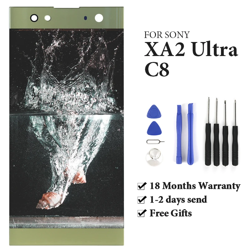 Для Sony Xperia C8 LCD сенсорный экран с рамкой дигитайзер детали в сборе для XA2 Ultra H4233 H4213