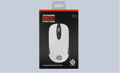 Белый Бренд! Steelseries KINZU V3 оптическая игровая проводная мышь мыши 4 кнопки черный и белый(без коробки - Цвет: Белый