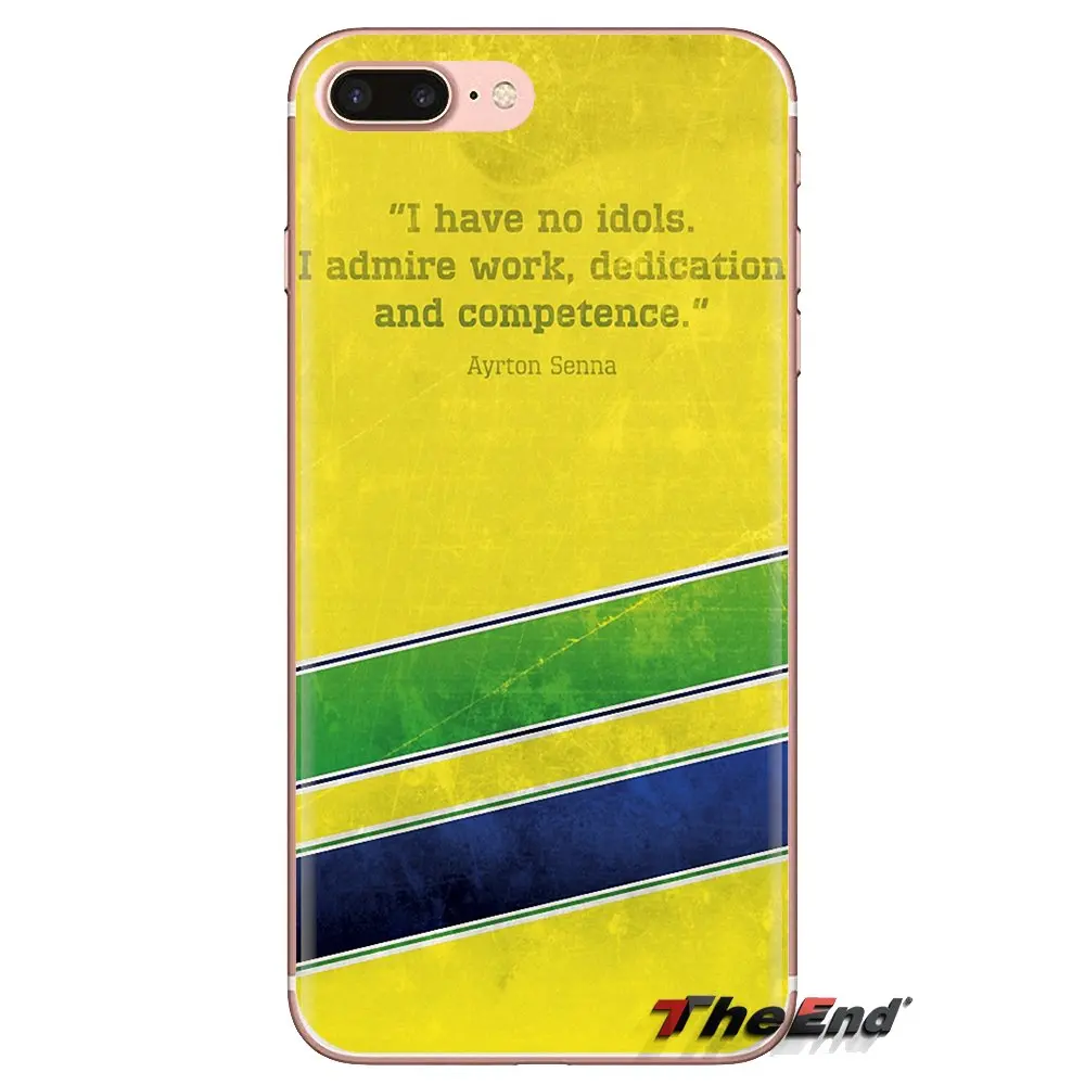 TPU Transparent Bag Case For Huawei Mate Honor 4C 5C 5X 6X 7 7A 7C 8 9 10 8C 8X 20 Lite Pro Ayrton Senna Drive Racing Star quote |