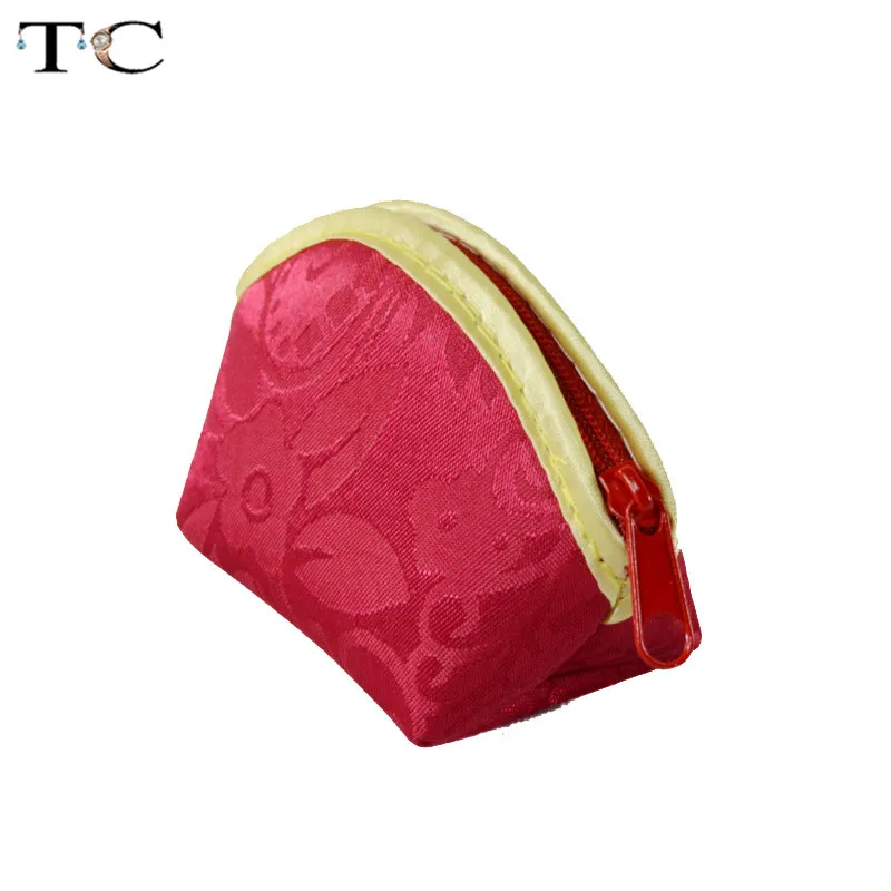 Сумка на молнии для ювелирных изделий красного цвета упаковка хранения