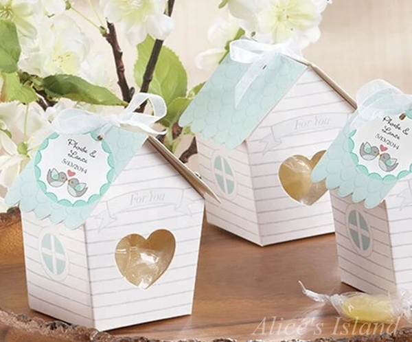 20 шт./лот любовное гнездышко Птичий дом Подарочная коробка для свадьбы дня