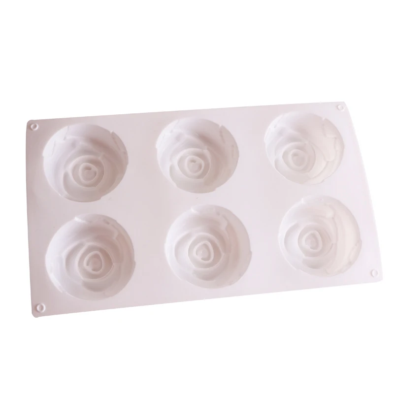 Силиконовая форма для выпечки в виде розы с 6 отверстиями | Дом и сад