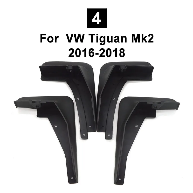 ZD автомобильные передние и задние брызговики для Volkswagen VW Touareg Mk1 Mk2 2008- для Volkswagen VW Tiguan MK1 Mk2 2007- аксессуары - Цвет: Tiguan MK2