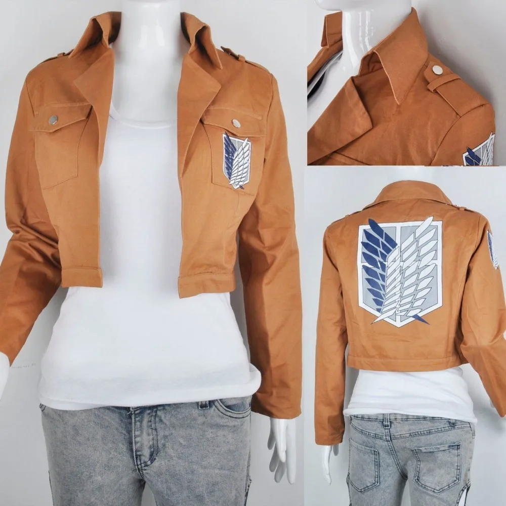 Аниме атака на Титанов Косплей куртка Shingeki No Kyojin Survey Corps Eren пальто плащ