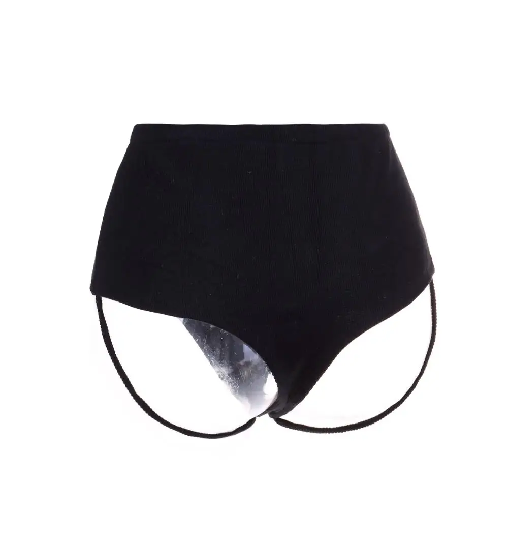 High Waist Сексуальные женские ребро ткань средняя талия/Высокая талия трусики брифы. Женские шорты Стринги Нижнее белье. Трусики танга. 6 цветов - Цвет: High Waist