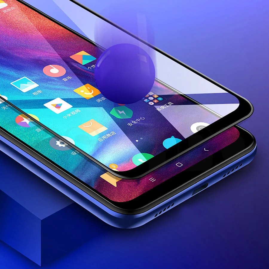 Закаленное стекло с полным покрытием для Xiaomi Redmi 7 Note 6A 6 Pro Защита экрана Mi 9 8 SE