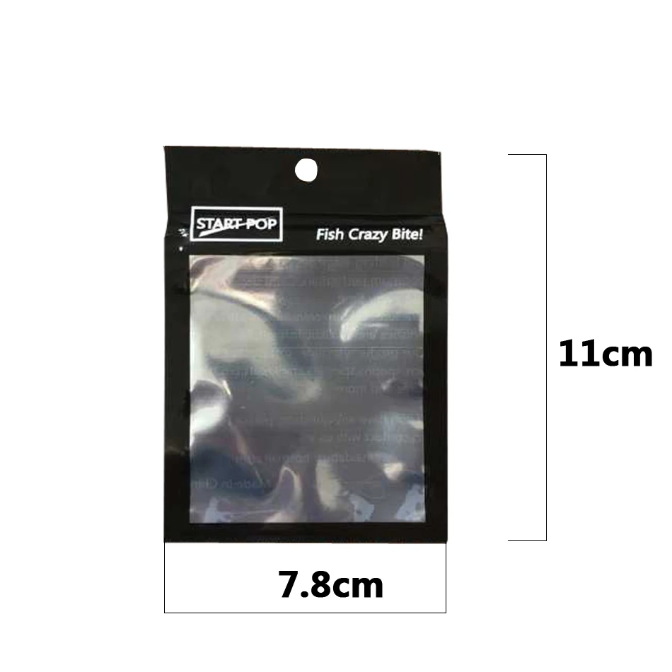 ILure 100 шт./лот сумка для рыболовной наживки Ziplock S/M Самоуплотняющаяся молния пластиковая Розничная упаковка полиэтиленовый пакет