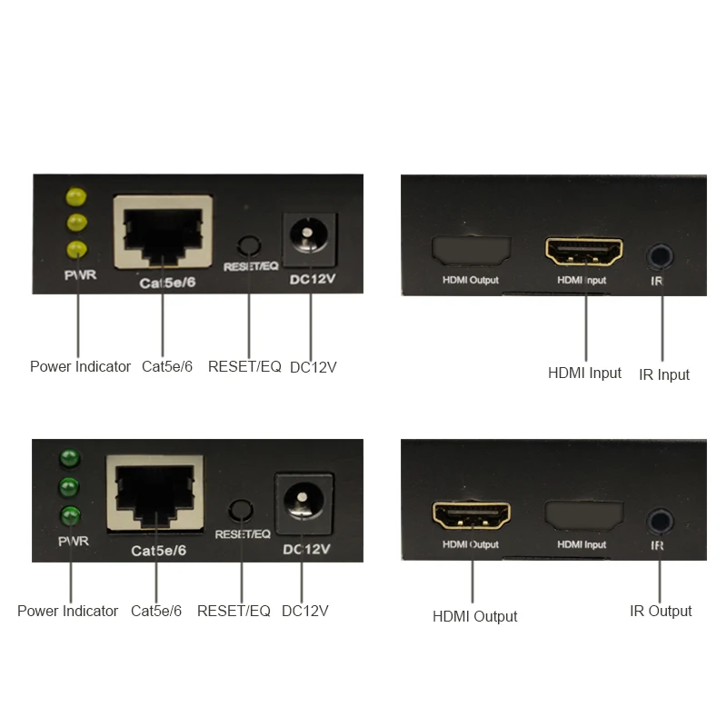 HDMI и ИК Удлинитель на Cat 6 кабель до 60 м без потерь и без задержки поддержка 1080P@ 60 Гц 1080i@ 60 Гц